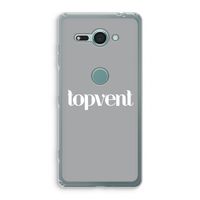 Topvent Grijs Wit: Sony Xperia XZ2 Compact Transparant Hoesje
