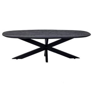 Giga Meubel - Salontafel Jordan Zwart Deens Ovaal 130cm