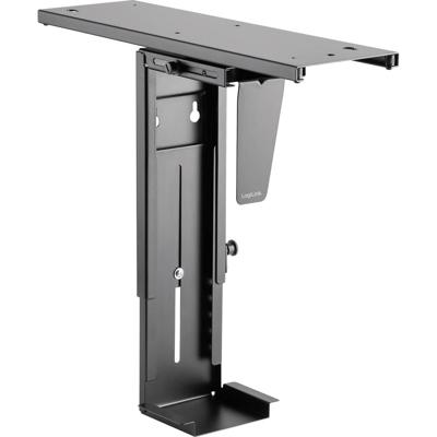 LogiLink PC-houder Onder tafel EO0004 EO0004 Zwart Belastbaar tot=10 kg