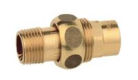 Kirchhoff Schroefkoppeling van rood messing, blank, 22 mm x 3/4"ET, conische afdichting, 1 socket (4341g) - 989243055