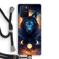 Wolf Dreamcatcher: Samsung Galaxy Note 10 Lite Transparant Hoesje met koord