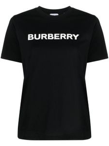 Burberry t-shirt en coton à logo imprimé - Noir