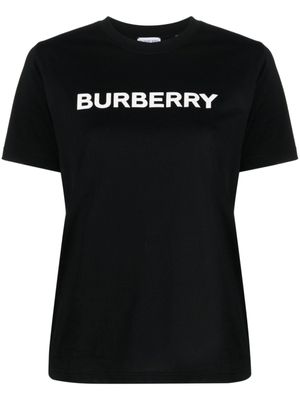Burberry t-shirt en coton à logo imprimé - Noir