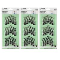 Benson Handdoekhaakjes - zwart - 45x - handdoekclips - ophanghaakjes