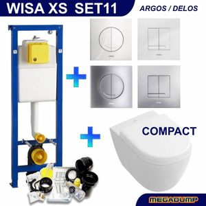 Xs Toiletset 11 V&B Subway 2.0 Compact Met Argos/Delos Drukplaat Wisa