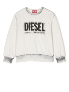 Diesel Kids sweat en coton à logo imprimé - Blanc