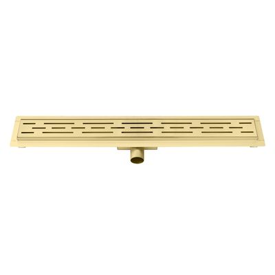 Best Design Douchegoot Nancy Met Flens 100x7x7 cm RVS Mat Goud