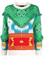 Alanui pull Icon Bandana à franges - Vert Alanui pull Icon Bandana à franges - Vert
