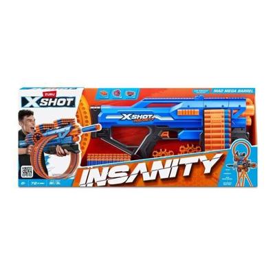 Roterende Blaster - ZURU - XSHOT Insanity Mad Mega Barrel - Blaster met 72 dartloop en 27 meter bereik