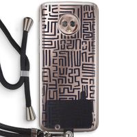 Moroccan Print: Motorola Moto G6 Transparant Hoesje met koord