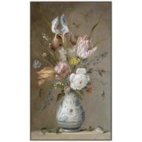 Leen Bakker - Schilderij Bloemen In Vaas FCL - 118x70 Cm - MDF - Bruin - 3.7x70x118 Cm