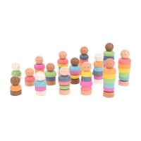 Tickit Houten Figuren super set regenboog