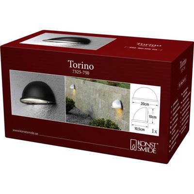 Konstsmide Torino 7325-750 Buitenlamp (wand) E14 25 W Zwart