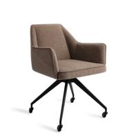 Jesper Home Eetkamerstoel 'Tome' Glide Black, kleur Idaho Patato