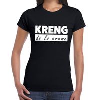 KRENG de la creme tekst t-shirt zwart dames