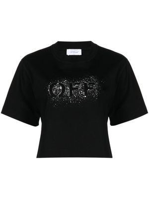 Off-White t-shirt en coton à logo imprimé - Noir