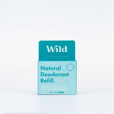 Wild Fresh Cotton & Sea Salt Deodorant Refill 40g