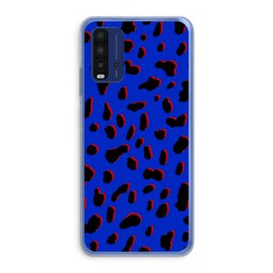 Blue Leopard: Xiaomi Redmi 9T Transparant Hoesje