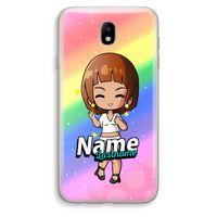 Chibi Maker vrouw: Samsung Galaxy J7 (2017) Transparant Hoesje