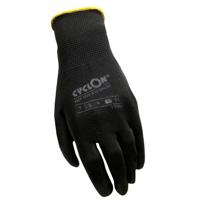 Cyclon montagehandschoenen m10 nylon/pu zwart/geel (20pr)