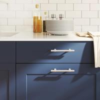 VidaXL Handvatten 10 st 96 mm roestvrij staal zilverkleurig