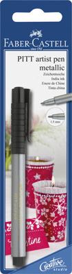 Faber Castell fc-167398 tekenstift pitt artist pen 251 zilver