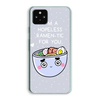 I'm A Hopeless Ramen-Tic For You: Google Pixel 5a 5G Transparant Hoesje
