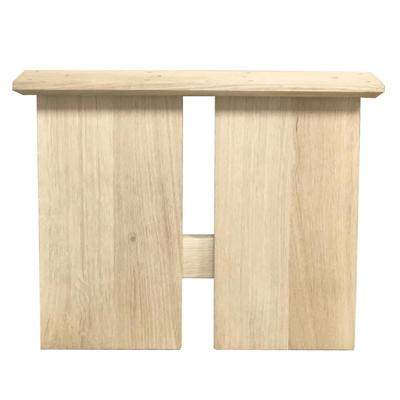 Set H-poten massief eiken 44,5 x 4 cm en hoogte 40 cm (20 x 4 cm)