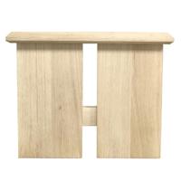 Set H-poten massief eiken 44,5 x 4 cm en hoogte 40 cm (20 x 4 cm)