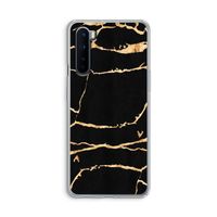 Gouden marmer: OnePlus Nord Transparant Hoesje