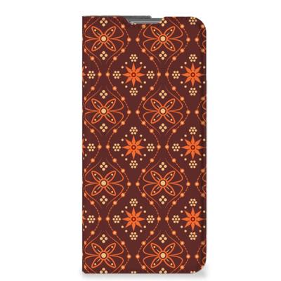 OPPO Find X5 Pro | Hoesje met Magneet | Batik Brown OPPO Find X5 Pro | Hoesje met Magneet | Batik Brown