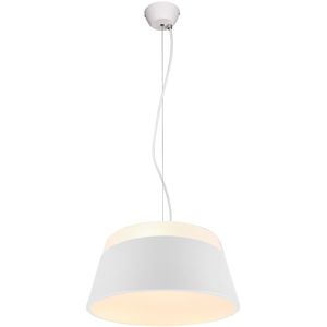 LED Hanglamp - Trion Barnaness - E27 Fitting - 3-lichts - Rond - Mat Wit - Aluminium