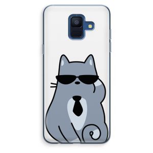 Cool cat: Samsung Galaxy A6 (2018) Transparant Hoesje