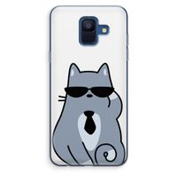 Cool cat: Samsung Galaxy A6 (2018) Transparant Hoesje
