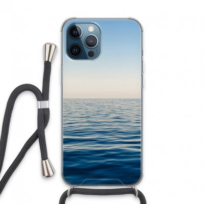 Water horizon: iPhone 13 Pro Max Transparant Hoesje met koord