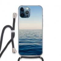 Water horizon: iPhone 13 Pro Max Transparant Hoesje met koord