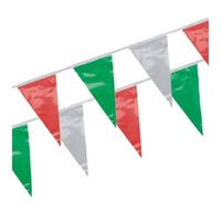 3x Italie vlaggenlijnen 4 meter - Vlaggenlijnen - thumbnail