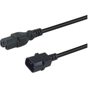 Equip 112171 electriciteitssnoer Zwart 3 m C14 stekker C15 stekker