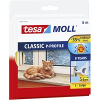 Tesa zelfklevende tochtstrip large - 2x - wit - 6 m - Huis isolatie - Tochtstrips/tochtstroken voor