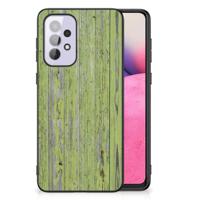 Samsung Galaxy A33 5G Houten Print Telefoonhoesje Green Wood