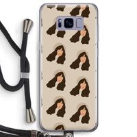 Bonjour mon amour: Samsung Galaxy S8 Transparant Hoesje met koord