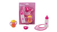 Baby rose etenstijd poppenspeelset 4 delig
