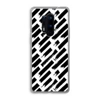 Zwarte vegen: OnePlus 8 Pro Transparant Hoesje