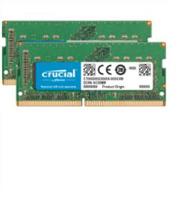 Crucial 16GB DDR4-2400 Werkgeheugenset voor laptop DDR4 16 GB 2 x 8 GB 2400 MHz 260-pins SO-DIMM CL17 CT2K8G4S24AM