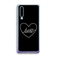 Best heart black: Huawei P30 Transparant Hoesje