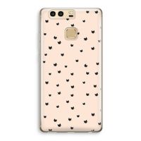 Kleine kattenkopjes: Huawei P9 Transparant Hoesje