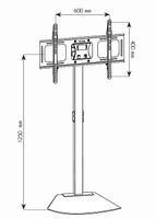 Techly ICA-TR12 70 Fixed flat panel floor stand Zwart flat panel vloer standaard - thumbnail