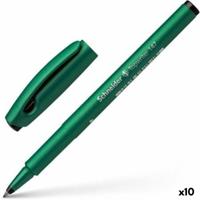 Markeerstiften Schneider Topwriter 147 Zwart Groen (10 Stuks)
