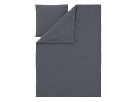 LIVARNO Washed dekbedovertrek 140 x 200 cm (Grijs)