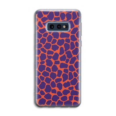 Purple Giraffe: Samsung Galaxy S10e Transparant Hoesje
